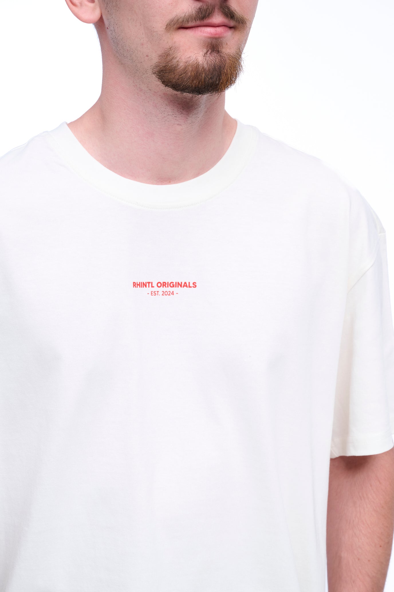 Oversize T-Shirt Rhintl LineUp blancwhite