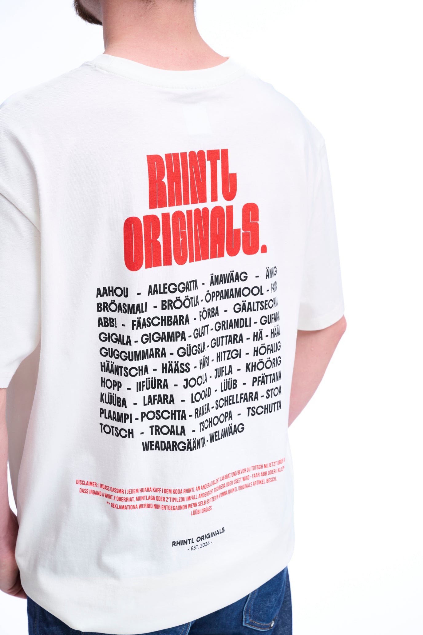 Oversize T-Shirt Rhintl LineUp blancwhite