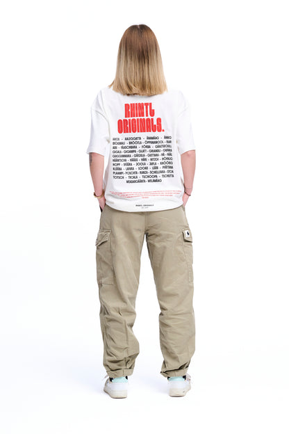 Oversize T-Shirt Rhintl LineUp blancwhite