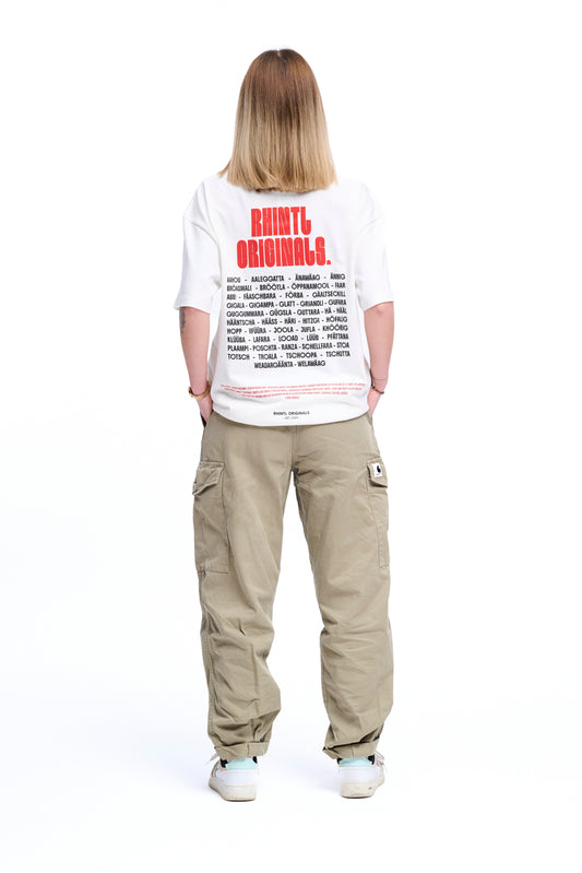Oversize T-Shirt Rhintl LineUp blancwhite
