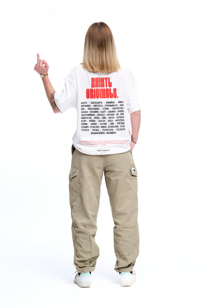 Oversize T-Shirt Rhintl LineUp blancwhite