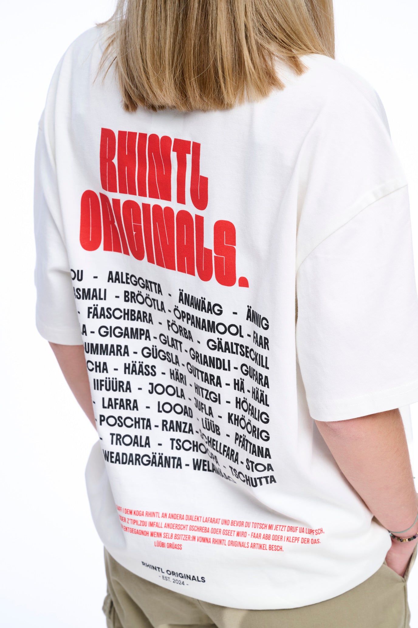 Oversize T-Shirt Rhintl LineUp blancwhite