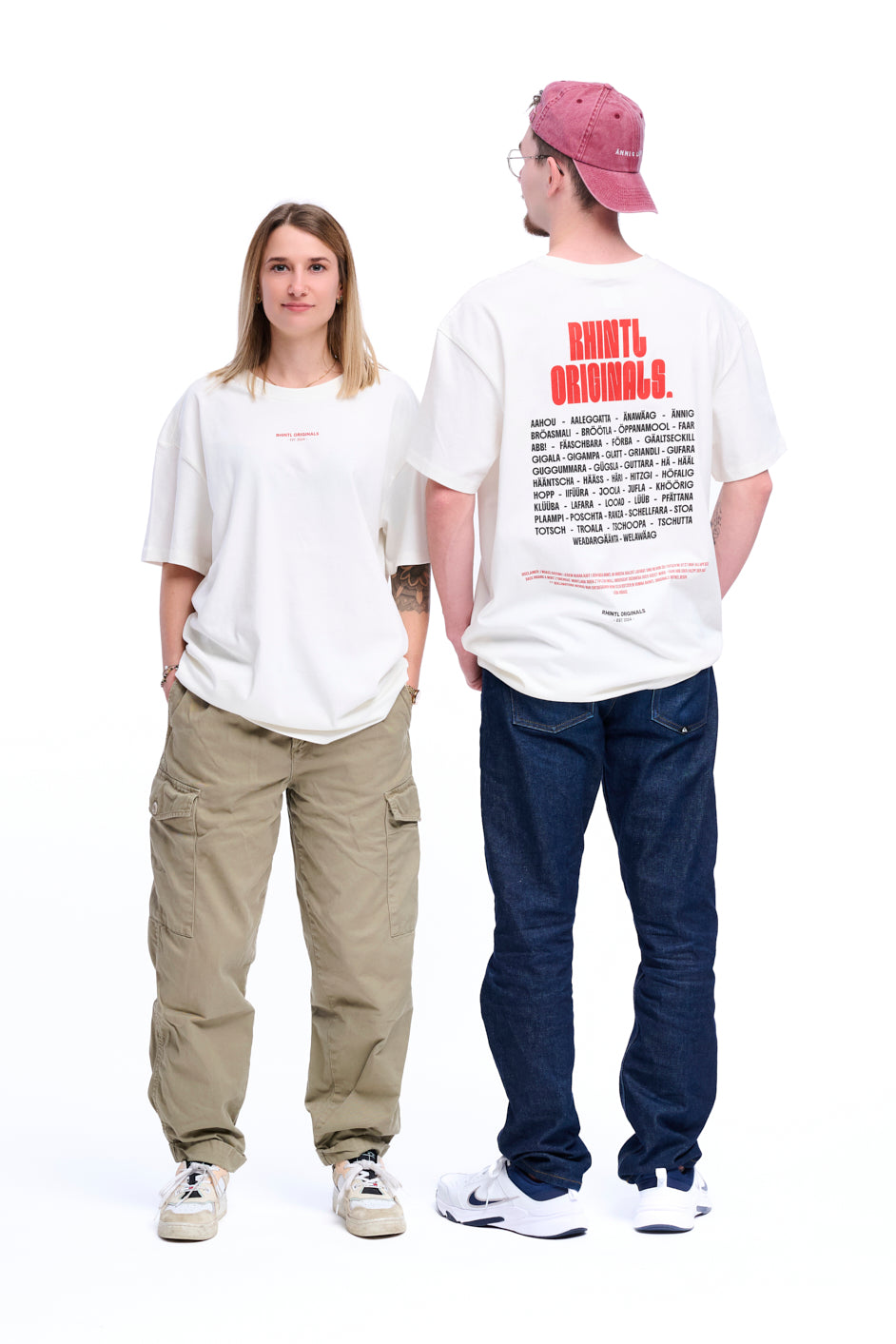 Oversize T-Shirt Rhintl LineUp blancwhite