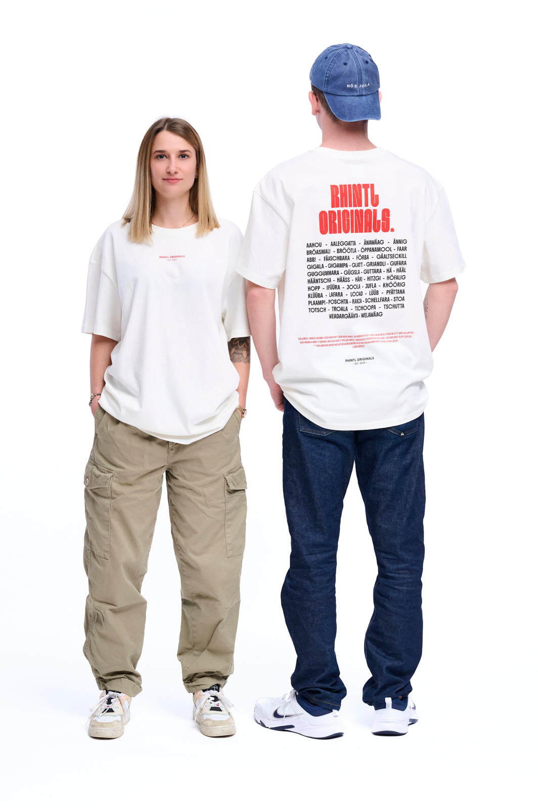 Oversize T-Shirt Rhintl LineUp blancwhite