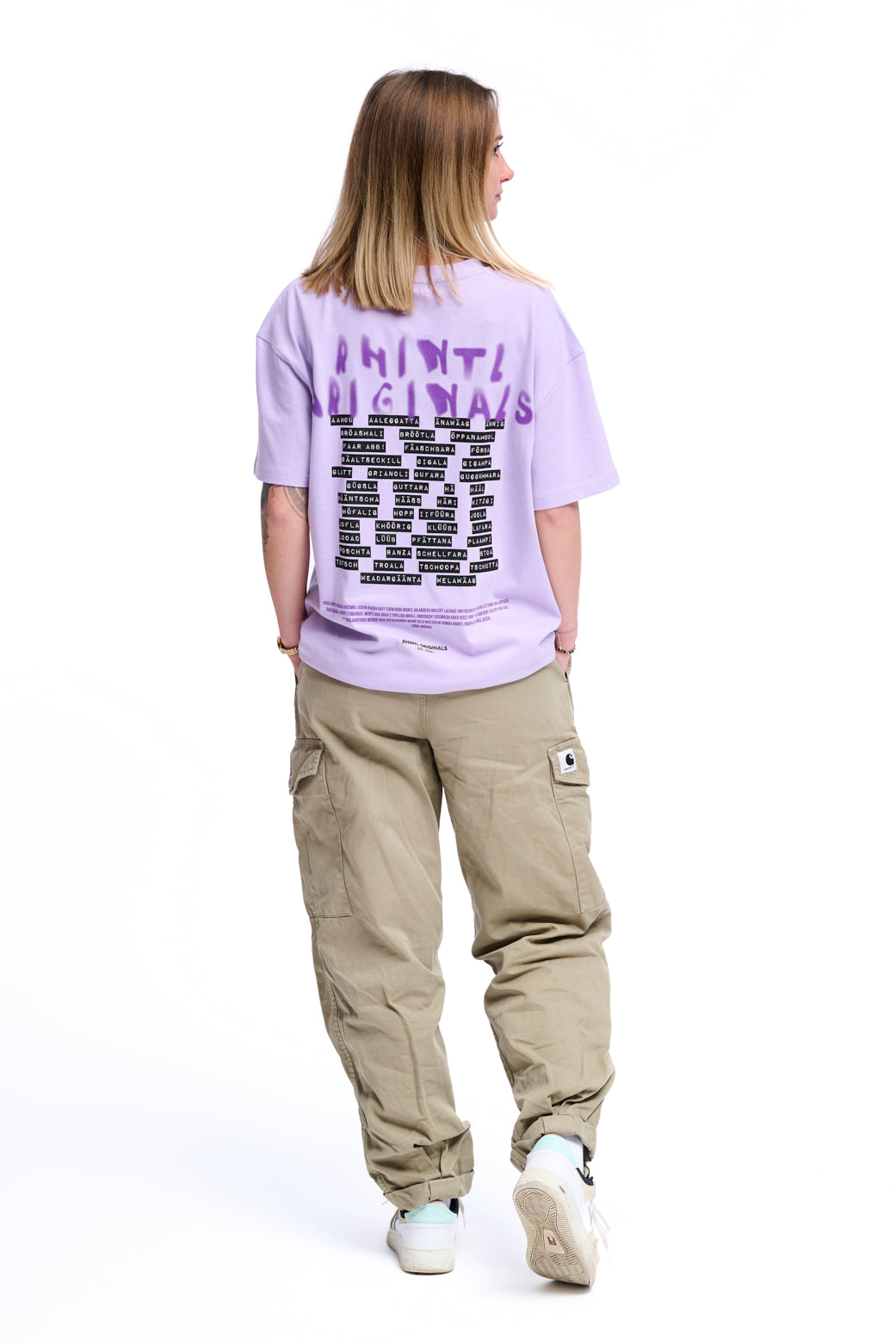 Oversize T-Shirt Rhintl Dialekt lilac
