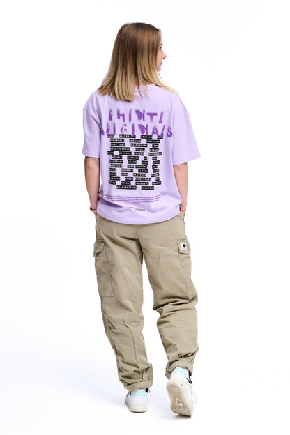 Oversize T-Shirt Rhintl Dialekt lilac