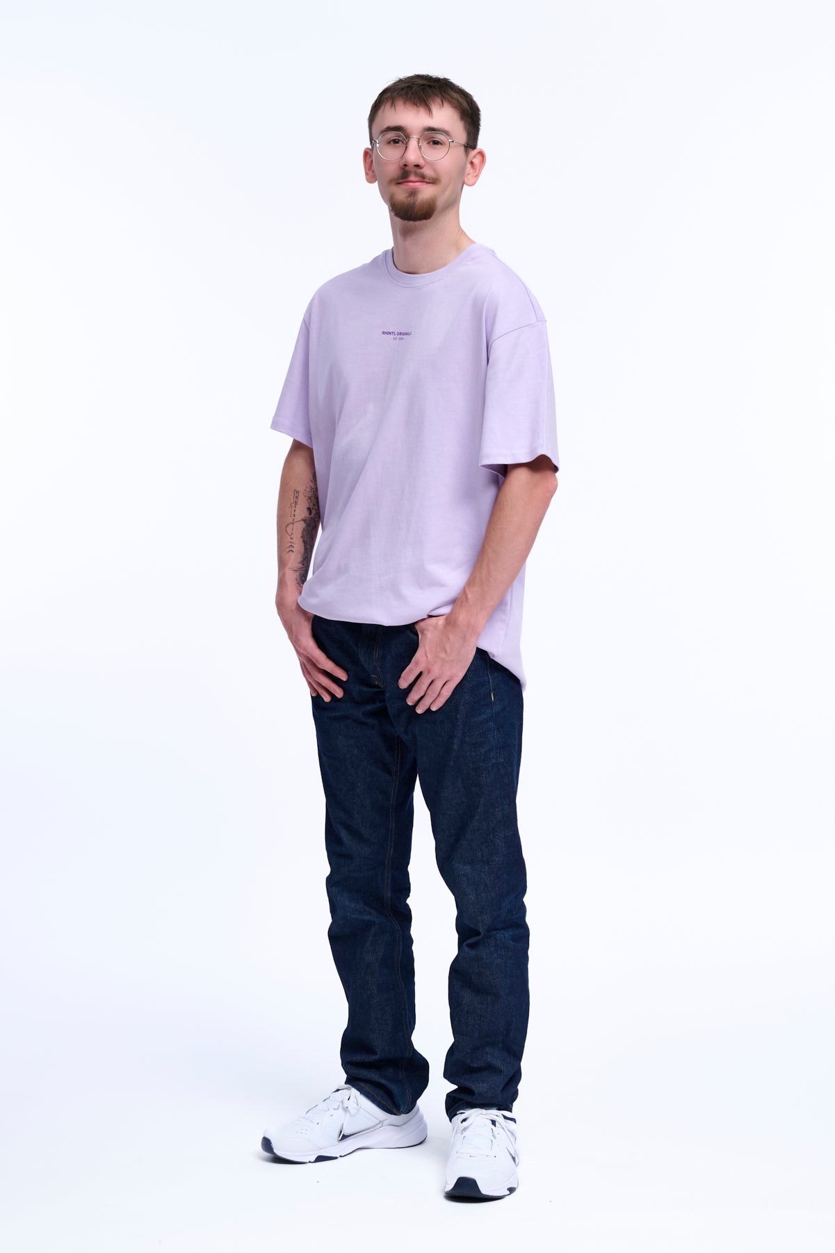 Oversize T-Shirt Rhintl Dialekt lilac