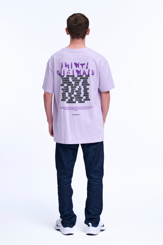 Oversize T-Shirt Rhintl Dialekt lilac