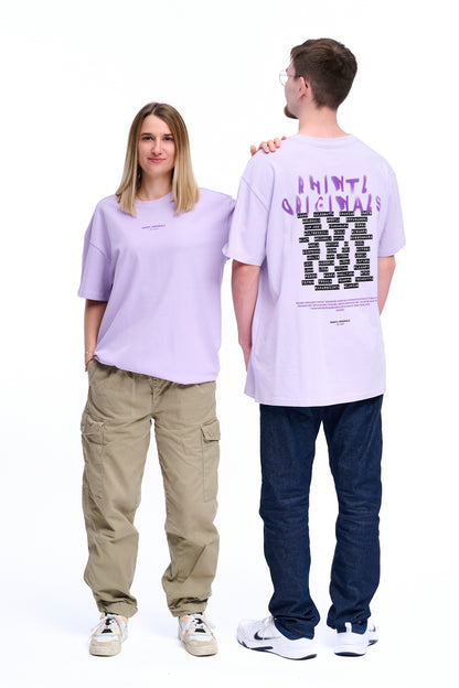 Oversize T-Shirt Rhintl Dialekt lilac