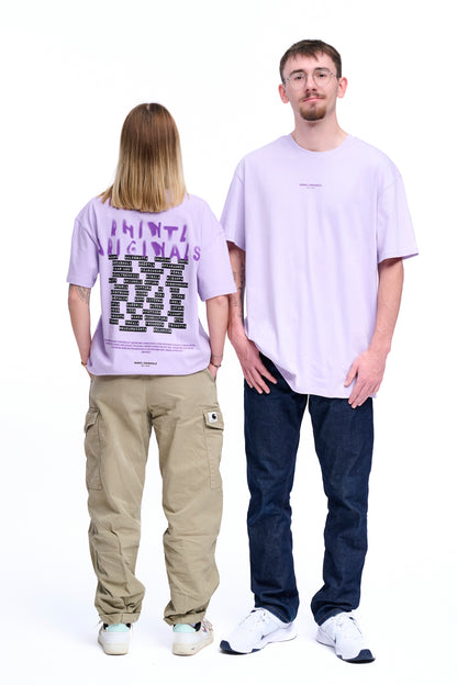 Oversize T-Shirt Rhintl Dialekt lilac