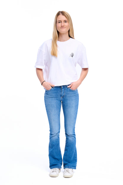 Oversize T-Shirt white Wetli Weine "trust the process"