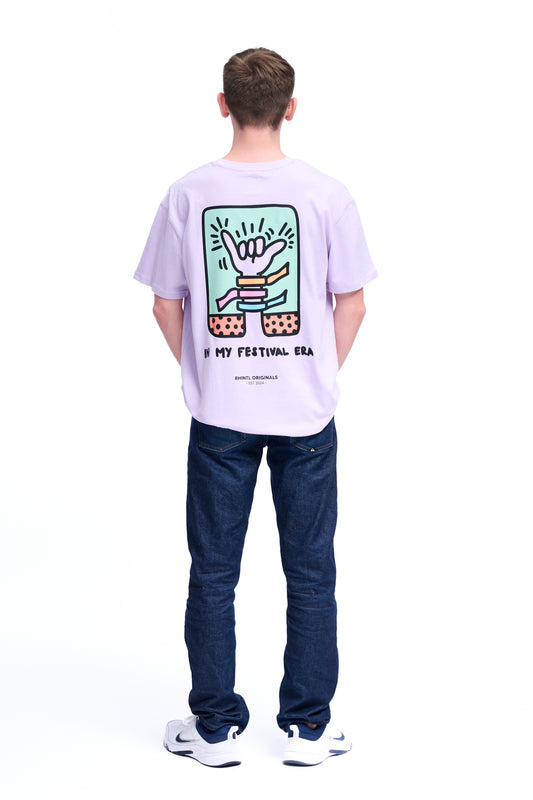 Oversize T-Shirt Festival Bändeli lilac