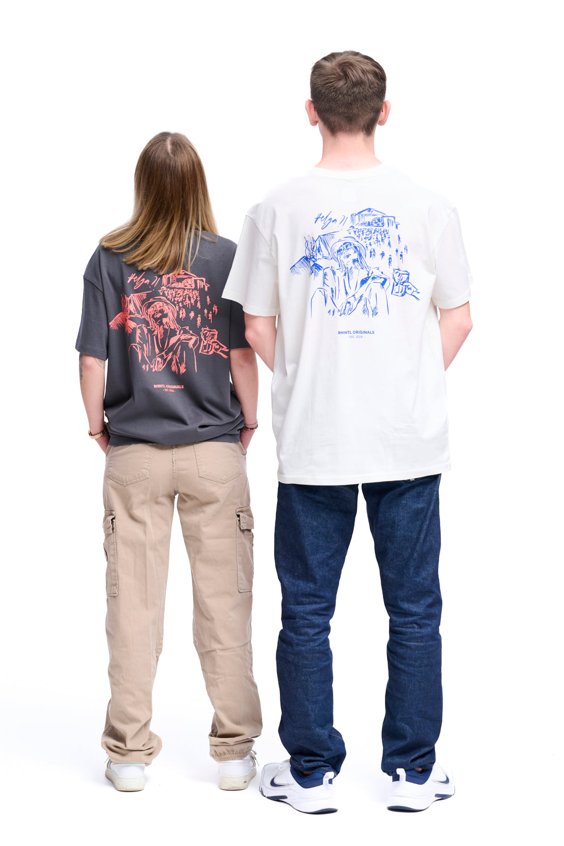 Oversize T-Shirt Festival Mood darkgrey