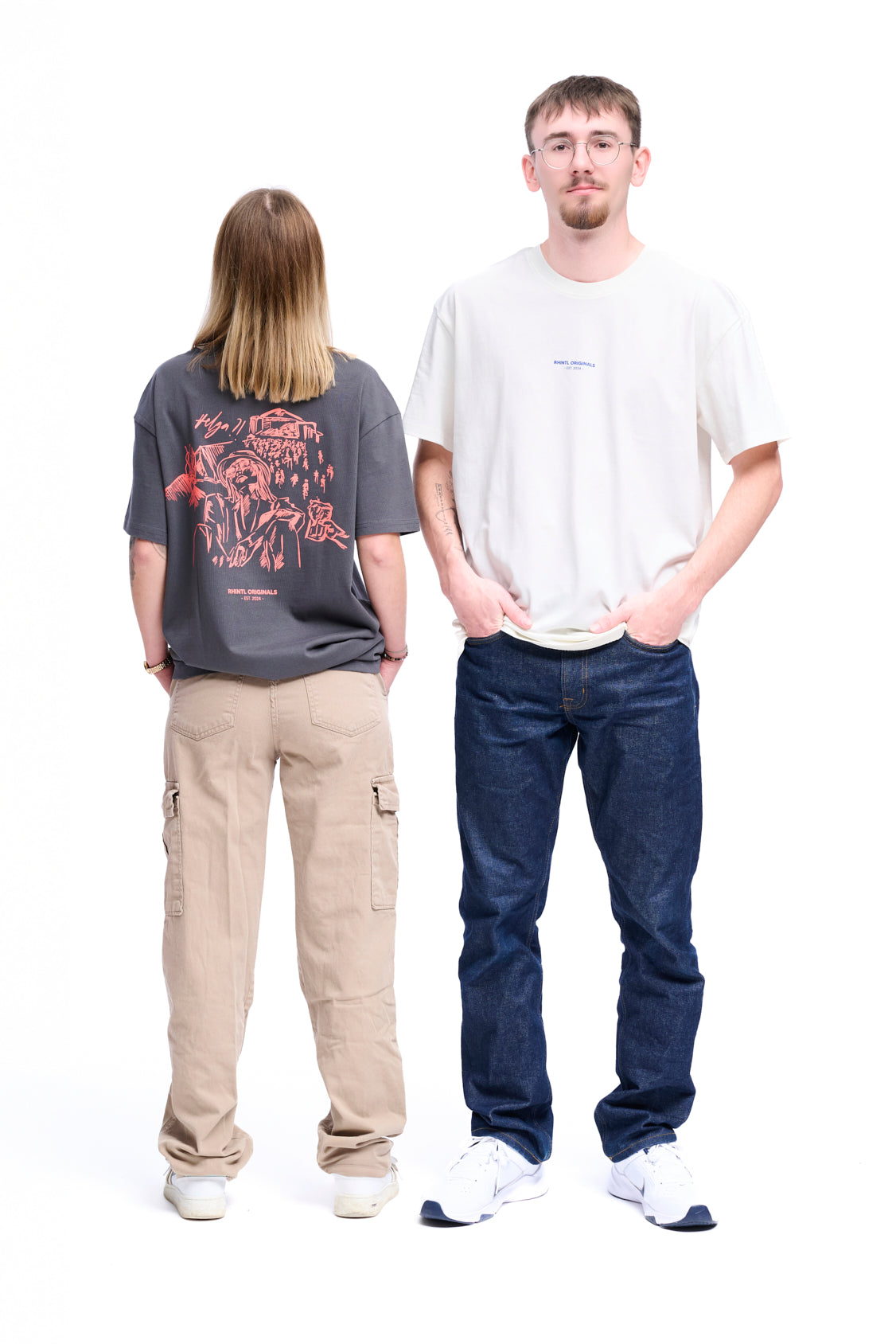 Oversize T-Shirt Festival Mood darkgrey