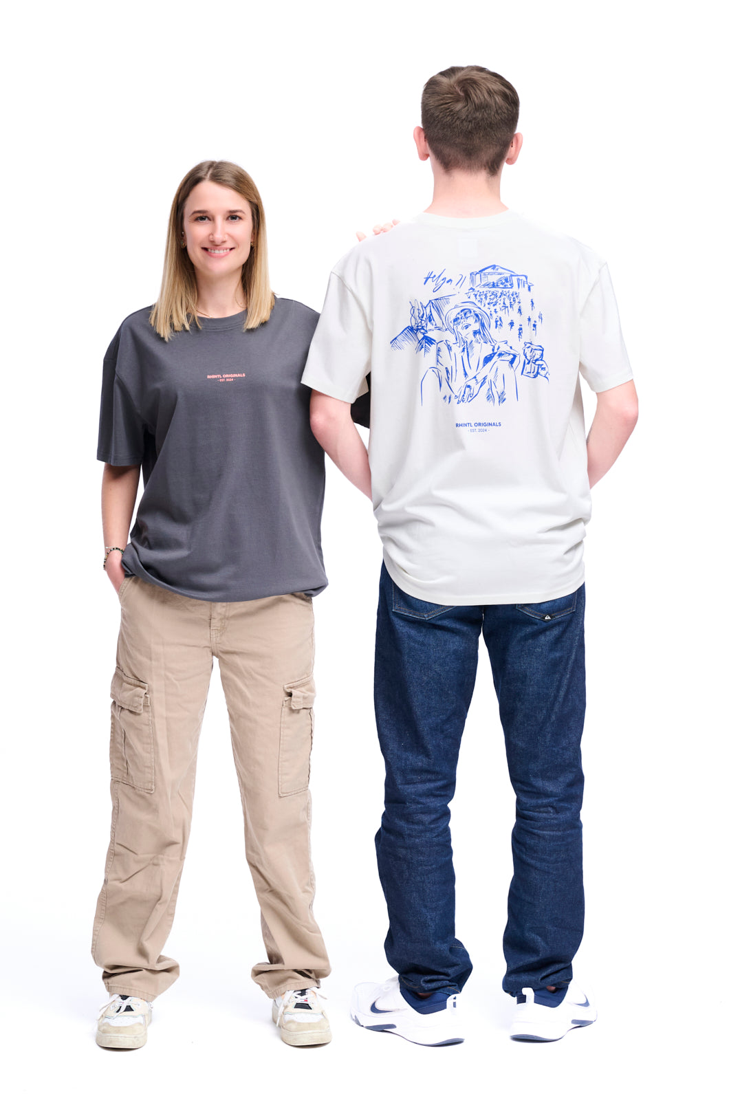 Oversize T-Shirt Festival Mood darkgrey