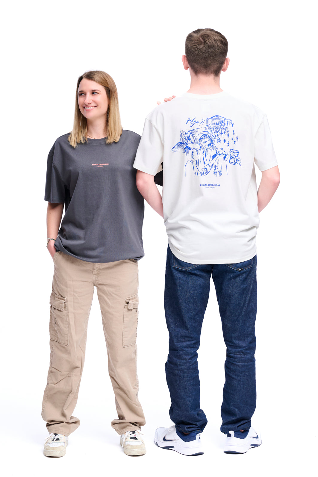 Oversize T-Shirt Festival Mood darkgrey