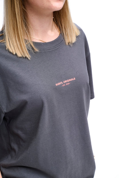 Oversize T-Shirt Festival Mood darkgrey