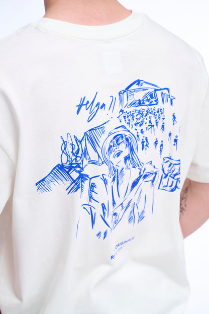 Oversize T-Shirt Festival Mood blancwhite