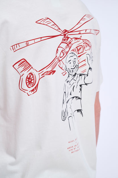 Oversize T-Shirt RescueHelispotterPipoSt.GallenSwitzerland