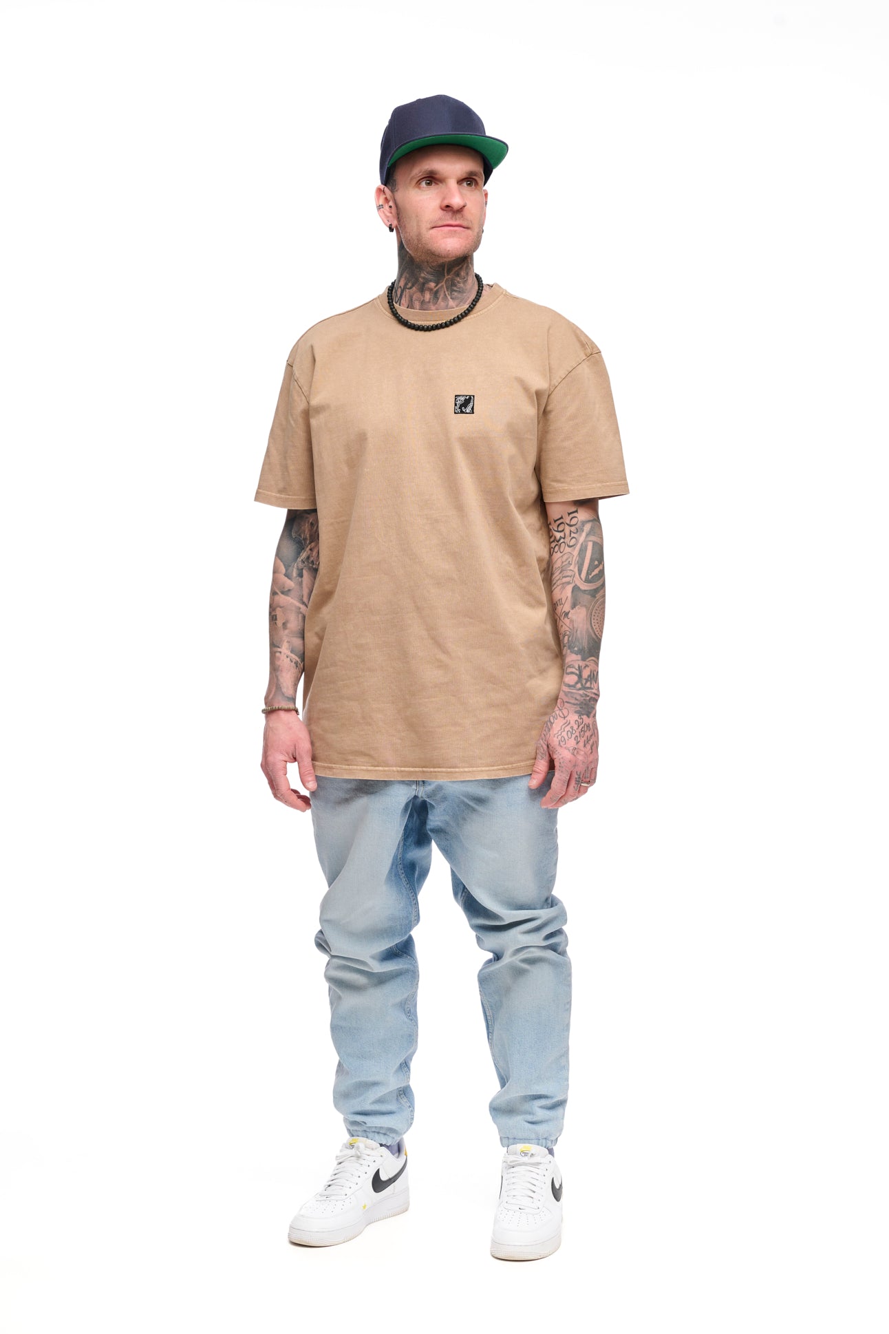 "Essential Collection" Washed Oversize T-Shirt unionbeige
