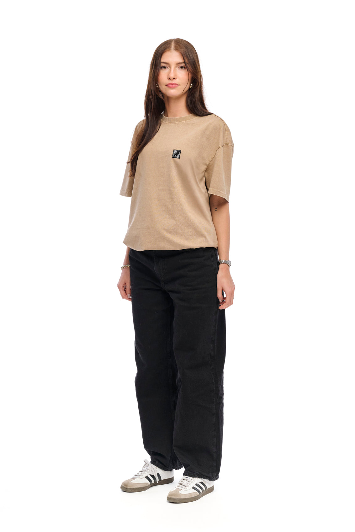 "Essential Collection" Washed Oversize T-Shirt unionbeige