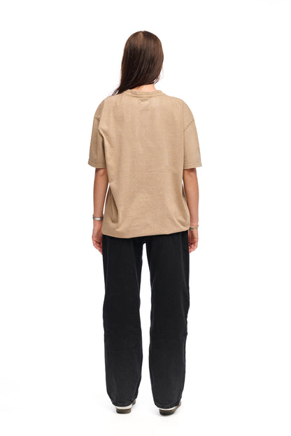 "Essential Collection" Washed Oversize T-Shirt unionbeige
