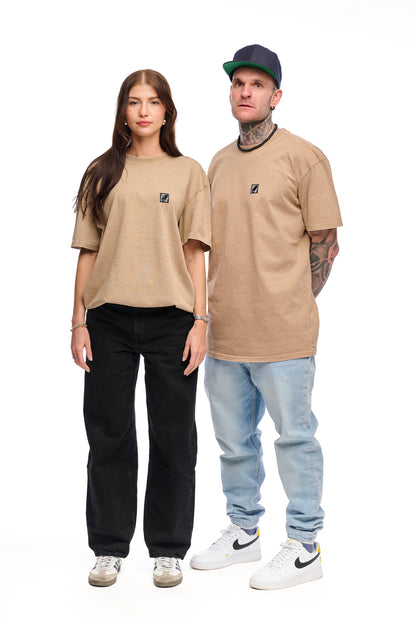 "Essential Collection" Washed Oversize T-Shirt unionbeige