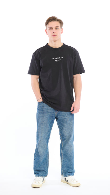 Washed Oversize T-Shirt black "RHEMA"