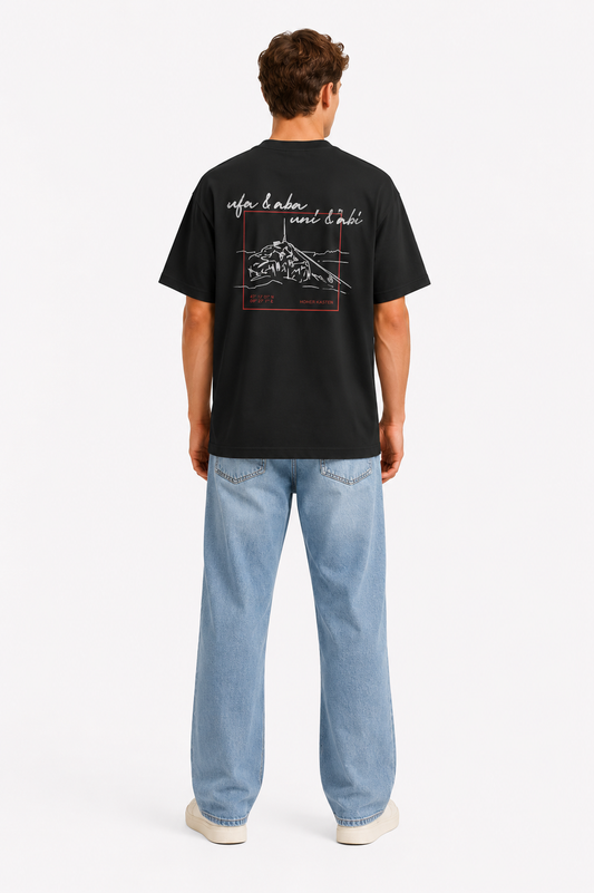 Oversize T-Shirt Ufa & Aba black